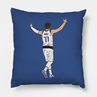 Luka Doncic Embrace The Crowd Pillow