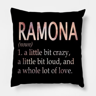 Ramona Girl Name Definition Pillow