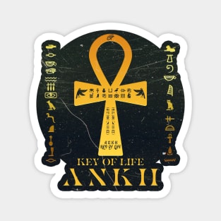 Golden ANKH The Key of Life Magnet