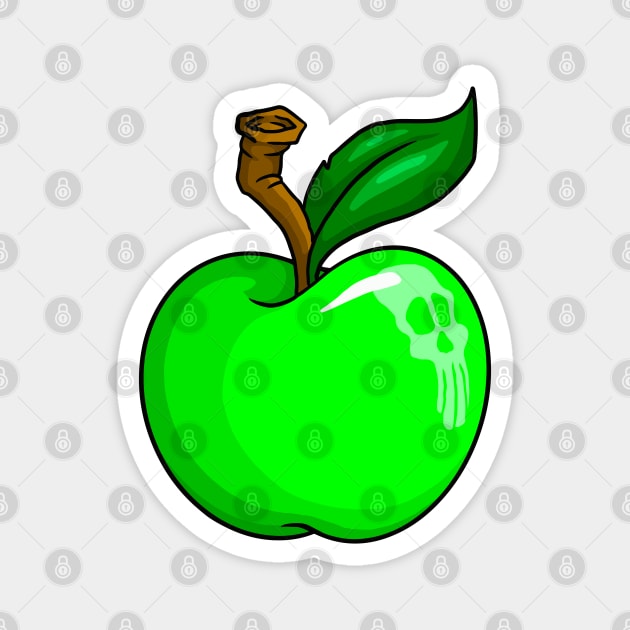 Poisoned Apple Magnet by Laughin' Bones