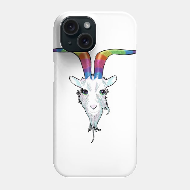 Cute Magical Goat Phone Case by Katacomb