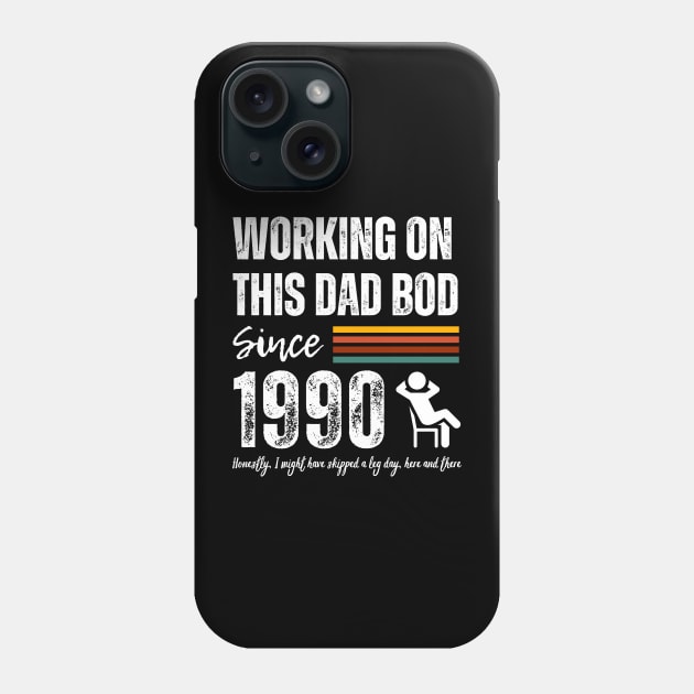 Working on This Dad Bod Since 1990 Phone Case by ZombieTeesEtc