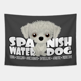 Spanish Water Dog (White) - DGBigHead Tapestry