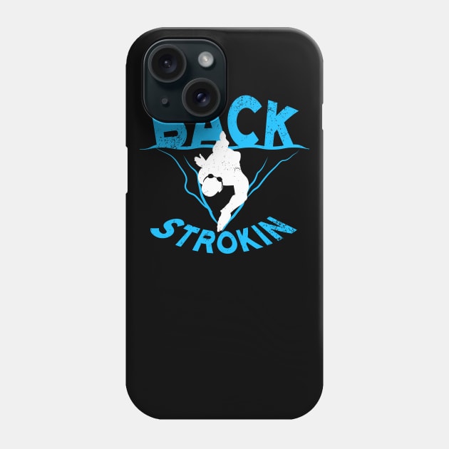 Backstroke Swimmer Phone Case by atomguy