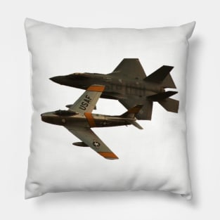 F-86 Sabre and F-35 Lightning II Pillow