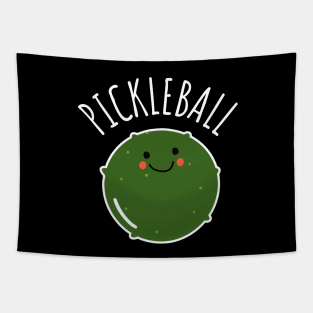 Pickleball Funny Pickle In A Shape Of A Ball Tapestry