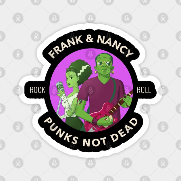 Frank & Nancy – Punks Not Dead Magnet by Stylecombinator