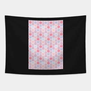 Hexagon Pastel Pattern Tapestry