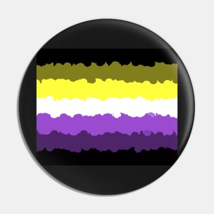 Nonbinary Pattern Colors Flag Pin