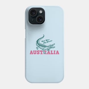 Crocodile and Australia Phone Case