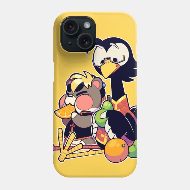 Bird & Hamster Phone Case by andyarts