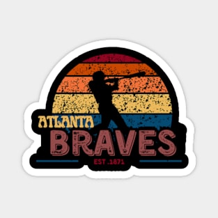 atlanta braves baseball Magnet