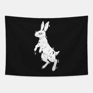 Aqua Lunar Rabbit (white) Tapestry