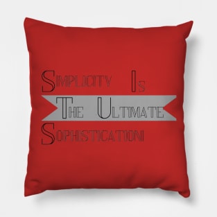 Simplicity is ultimate sophisticate - Quotes Pillow