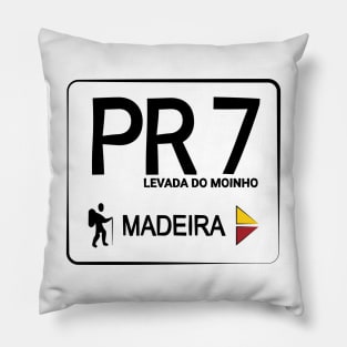 Madeira Island PR7 LEVADA DO MOINHO logo Pillow