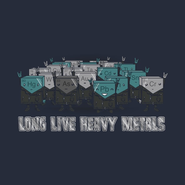 Heavy Metals Funny Science/Chemistry and Nerd T-shirt by lk8100