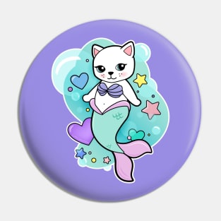 Pretty Purrmaid Pin