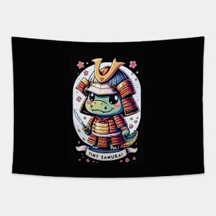 Kawaii Samurai Cute Animal Alligator Crocodile Katana Blossom Tapestry