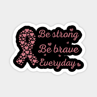 Breast Cancer Awareness Pink Ribbon With Positive Words