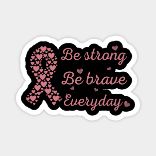 Breast Cancer Awareness Pink Ribbon With Positive Words | Poster