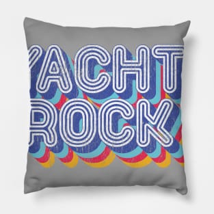 Psychedelic Fade Yacht Rock Party Boat Drinking graphic Pillow