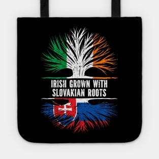 Irish Grown With Slovakian Roots Ireland Flag Tote