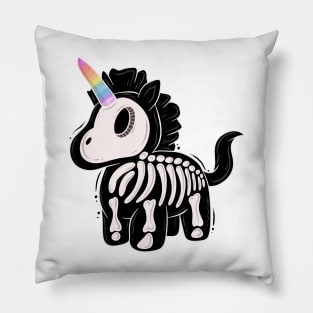 Unicorn skeleton Pillow