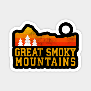 Great Smoky mountains national park retro vintage Magnet