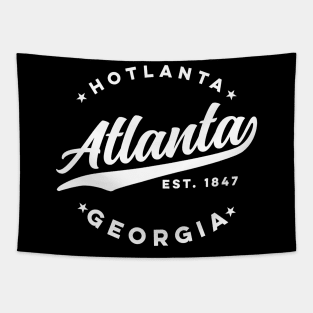 Hotlanta Atlanta Georgia USA City Vintage Athletic Tapestry