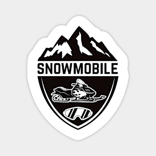 Snowmobile Emblem for passionate Magnet