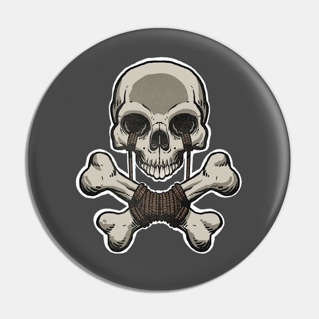 Skull N’ Bones Pin by RealmsOfNowhere