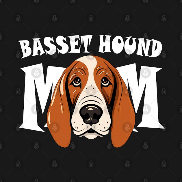 Basset Hound Mom Cute Dog Mothers Day Womens by Sports Stars ⭐⭐⭐⭐⭐