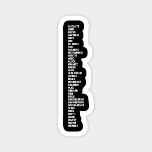 TECHNO ROLL CALL Magnet