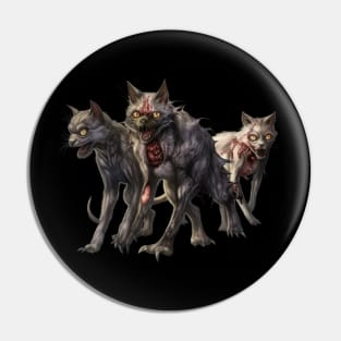 Cursed Trio: The Unholy Feline Awakening Pin