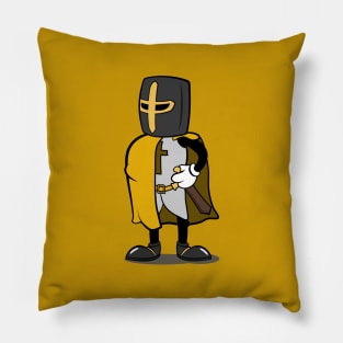 Teutonic Knight Cartoon (Player 4 colors, yellow) Pillow