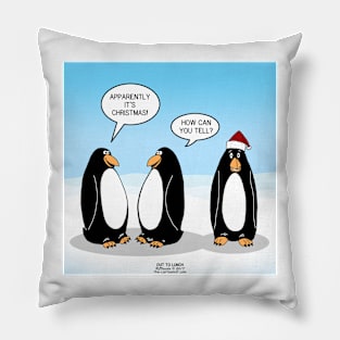 Penguin Christmas Pillow