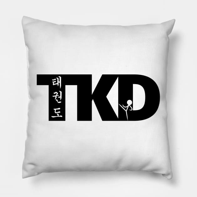 Taekwondo Korean Symbols TKD Pillow by SpinningKickTKD