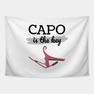 Capo is the Key Rose Gold Capo Light Theme Tapestry