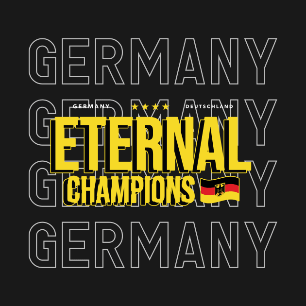 Germany German Soccer Fan deutschland by Tip Top Tee's