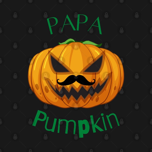 PAPA PUMPKIN - Funny Halloween Pumpkin Head | Halloween Costume by Cosmic Story Designer