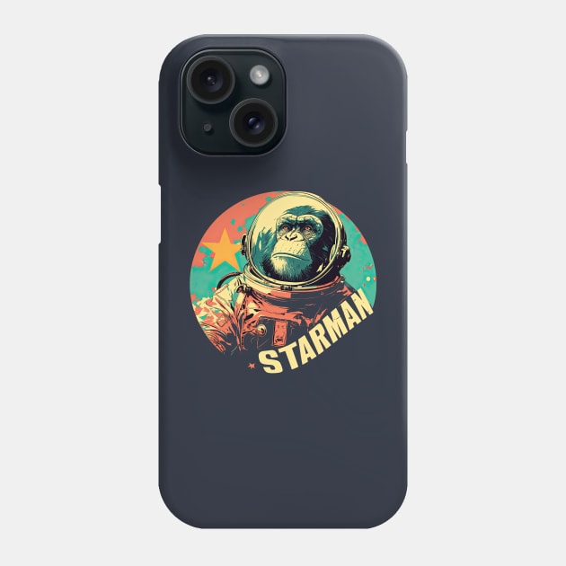 Starman David Bowie Monkey Phone Case by obstinator