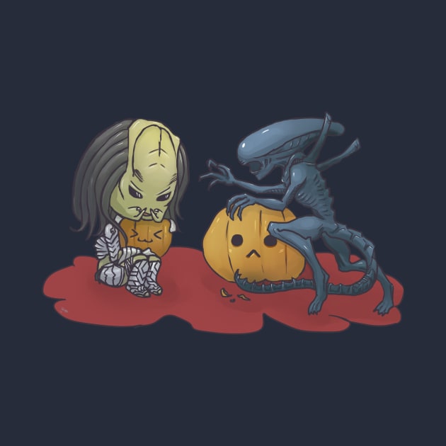 Alien vs Predator Halloween Edition by kheprinmatu