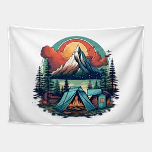 Camping Scene #1 Tapestry