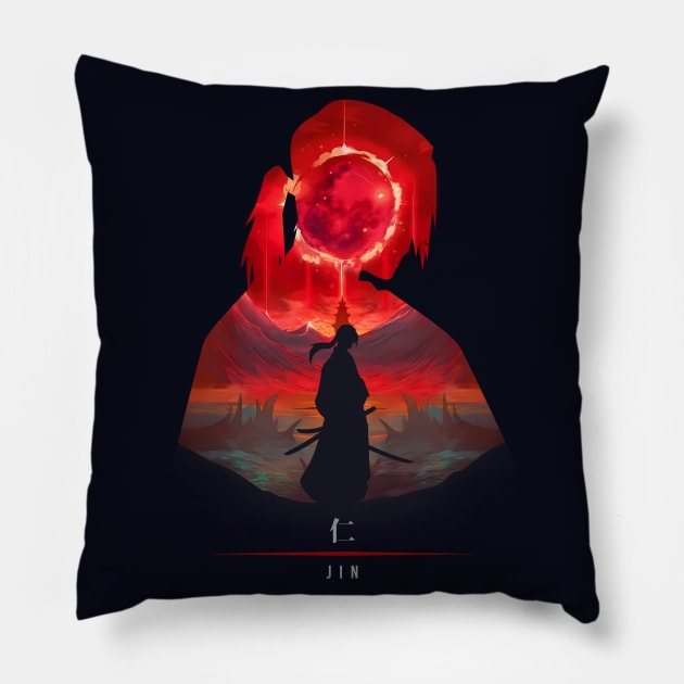 Jin - Bloody Illusion Pillow by The Artz