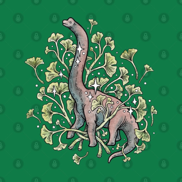 Brachio Ginkgo Botanical Dinosaur by OMEGAFAUNA