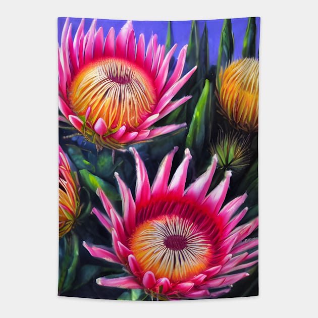 Protea Beauties Tapestry by cmpoetry