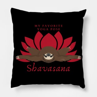 Yoga sloth - Shavasana Pillow