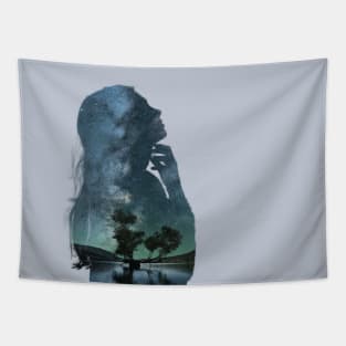 The dreaming girl Tapestry