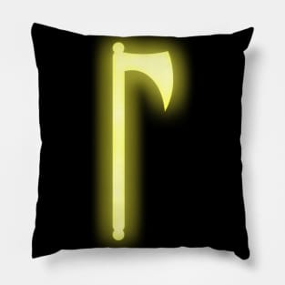 Spiritual Weapon (Yellow Battleaxe) Pillow