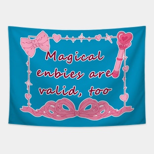 Magical Enbies - Pink Tapestry